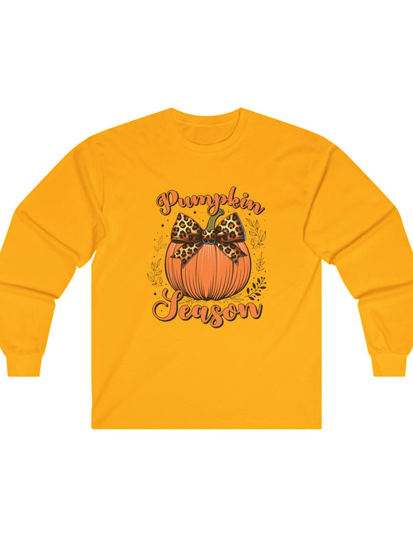 Pumpkin Season can be your Favorite Season in this Ultra Cotton Long Sleeve Tee