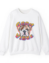 Good Vibes can be had in this Super Comfy Crewneck Sweatshirt