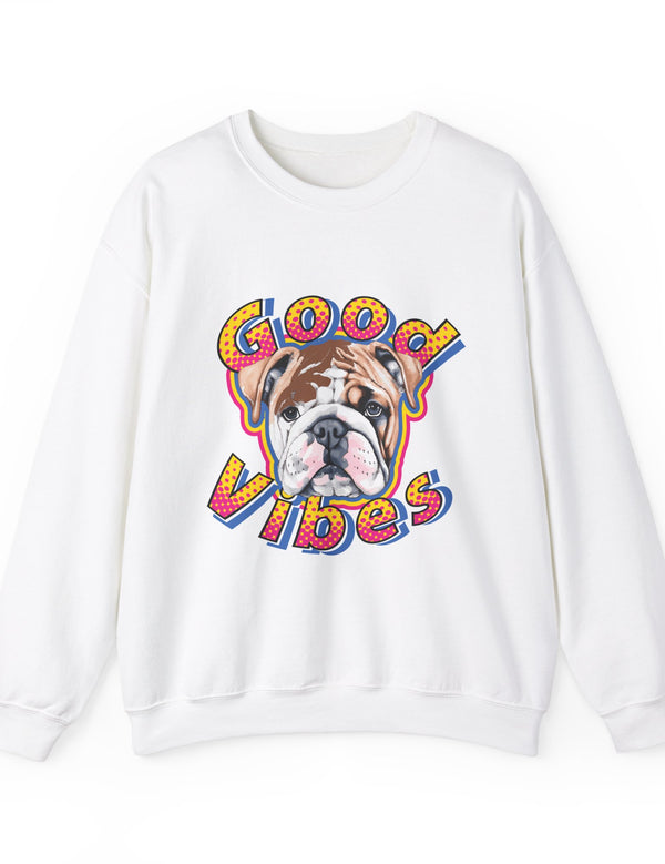 Good Vibes can be had in this Super Comfy Crewneck Sweatshirt