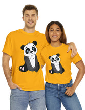 Panda in a super comfortable cotton t-shirt