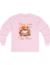 Autumn Leaves and Coffee Please Long Sleeve Tee