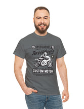 Motorcycle Speed Rebel - Two Wheels Forever - Vintage Retro T-Shirt for the Motorcycle or Biker in the family.