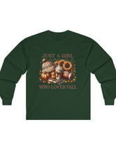 Sometimes Girls Just Love FALL in this Comfy Cotton Long Sleeve Tee