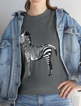 Zebra in a super comfy cotton tee