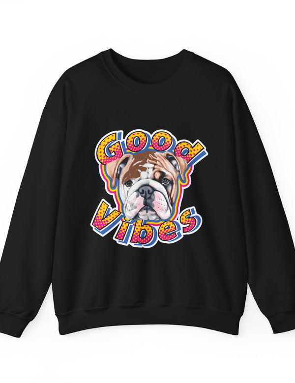 Good Vibes can be had in this Super Comfy Crewneck Sweatshirt