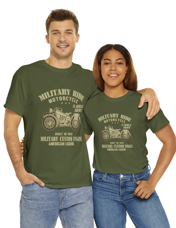 Retro Military Style Motorcycle Tee