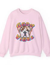 Good Vibes can be had in this Super Comfy Crewneck Sweatshirt