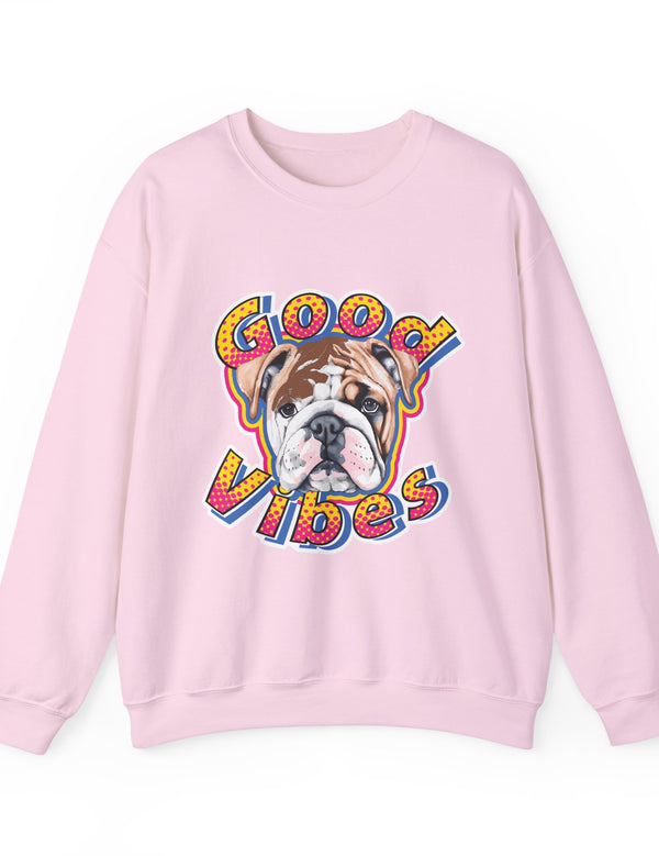 Good Vibes can be had in this Super Comfy Crewneck Sweatshirt