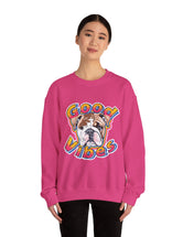 Good Vibes can be had in this Super Comfy Crewneck Sweatshirt