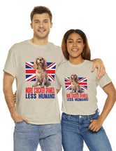 More Cocker Spaniels! British UK Flag in this great looking cotton tee