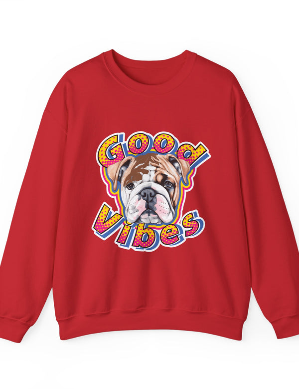 Good Vibes can be had in this Super Comfy Crewneck Sweatshirt