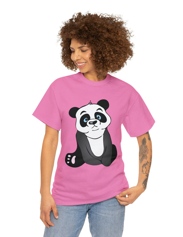 Panda in a super comfortable cotton t-shirt