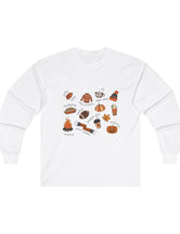 All Things Autumn in a Super Comfy Ultra Cotton Long Sleeve Tee