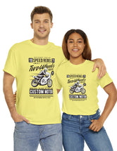 Motorcycle Speed Rebel - Two Wheels Forever - Vintage Retro T-Shirt for the Motorcycle or Biker in the family.