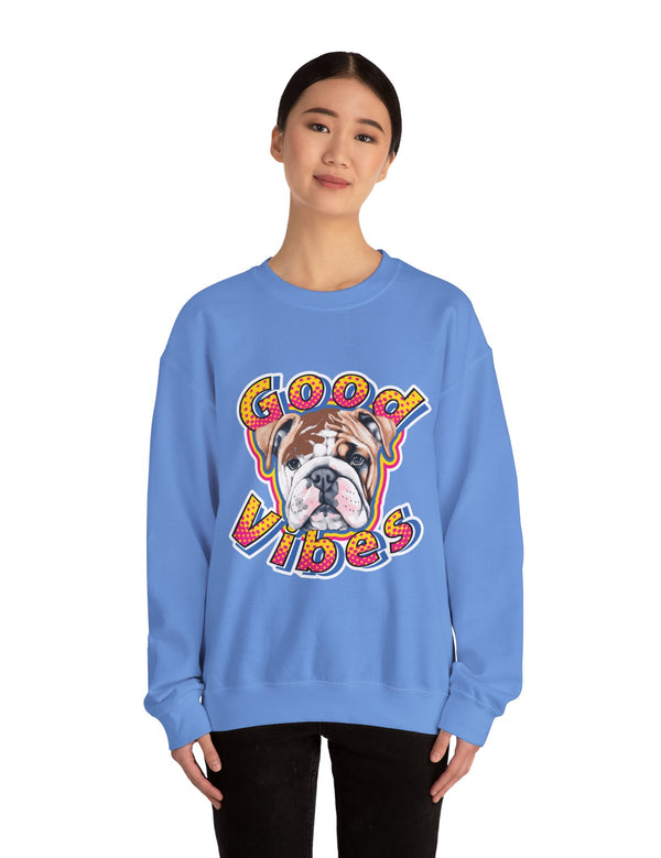 Good Vibes can be had in this Super Comfy Crewneck Sweatshirt