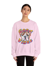 Good Vibes can be had in this Super Comfy Crewneck Sweatshirt