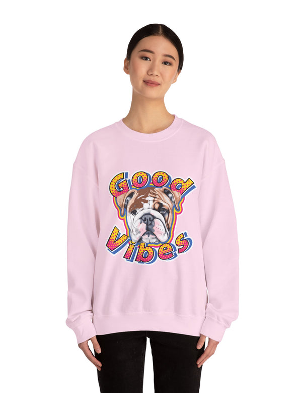 Good Vibes can be had in this Super Comfy Crewneck Sweatshirt