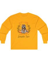 Just a Girl (or Raccoon) Who Loves Pumpkin Spice in an Ultra Cotton Long Sleeve Tee