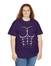 6-Pack Abs, Light Gray art on a Heavy Cotton Tee