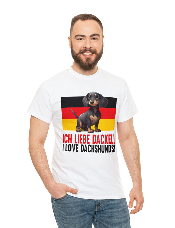 Ich liebe Dackel! is German for 