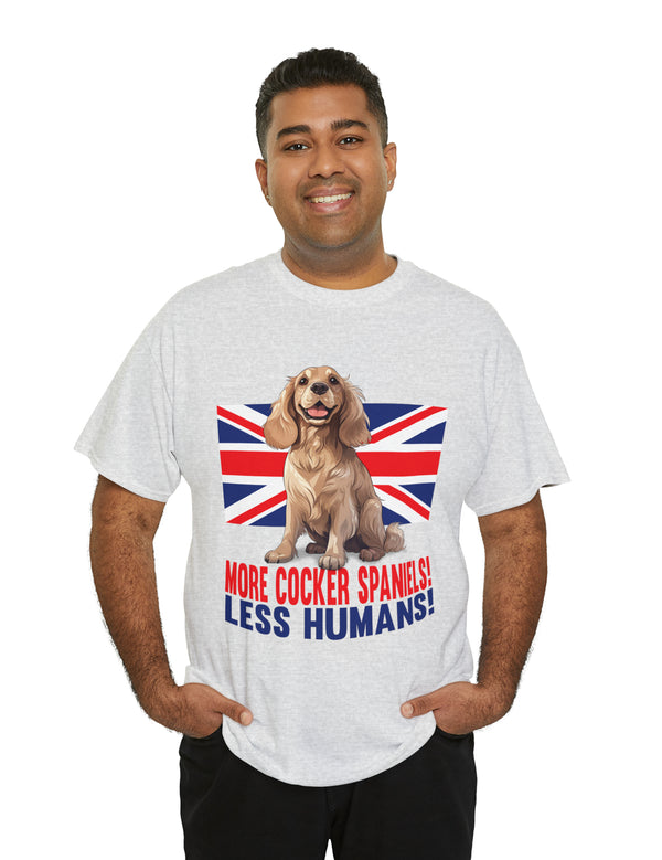 More Cocker Spaniels! British UK Flag in this great looking cotton tee