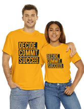 Decide, Commit, Succeed - Black Text