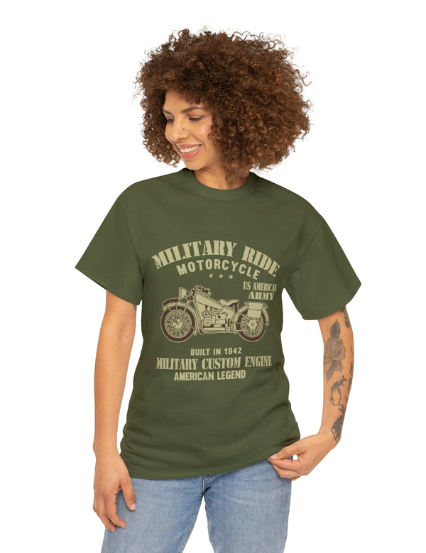 Retro Military Style Motorcycle Tee