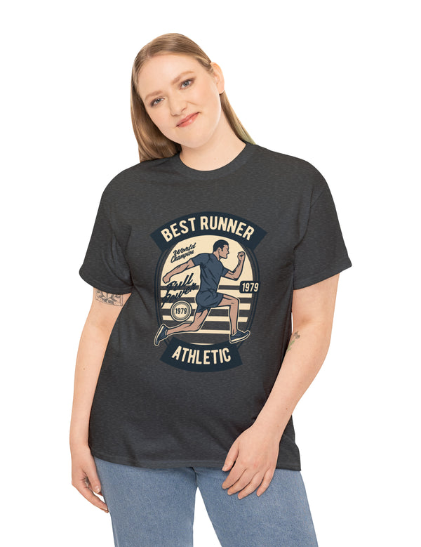 Vintage 1979 Style Best Runner and World Champion Sprinter in a super comfy tee.