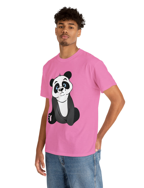 Panda in a super comfortable cotton t-shirt