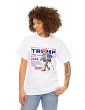 Don't Just Walk to the Polls,...RUN! T-Shirt with Granddad running to cast his vote for...