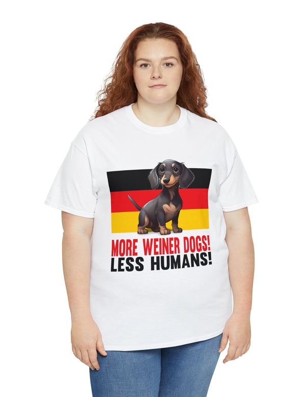 More Weiner Dogs! Less Humans in this super comfy tee.