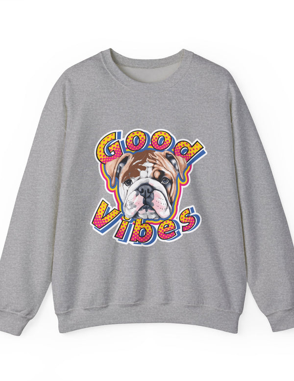 Good Vibes can be had in this Super Comfy Crewneck Sweatshirt