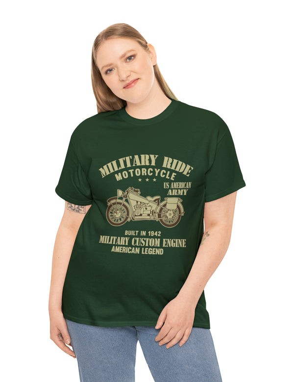 Retro Military Style Motorcycle Tee