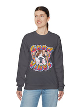 Good Vibes can be had in this Super Comfy Crewneck Sweatshirt