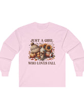 Sometimes Girls Just Love FALL in this Comfy Cotton Long Sleeve Tee