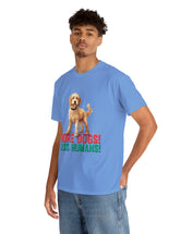 Golden Doodle - Goldendoodle - More Dogs! Less Humans! in a great-looking, super comfortable, T-shirt.