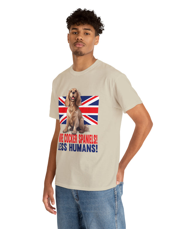 More Cocker Spaniels! British UK Flag in this great looking cotton tee