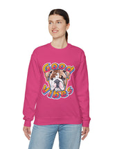 Good Vibes can be had in this Super Comfy Crewneck Sweatshirt