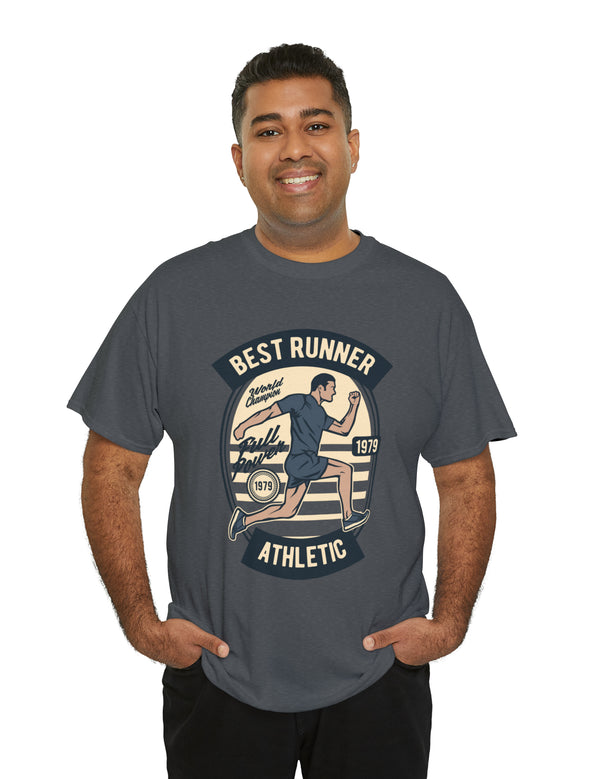 Vintage 1979 Style Best Runner and World Champion Sprinter in a super comfy tee.