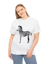 Zebra in a super comfy cotton tee