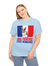 More Frenchies, Less Humans in this Heavy Cotton Tee