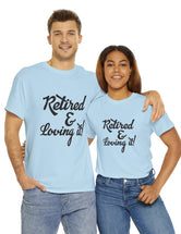 Retirement (Front and Back) with Retirement Poem - Unisex Heavy Cotton Tee