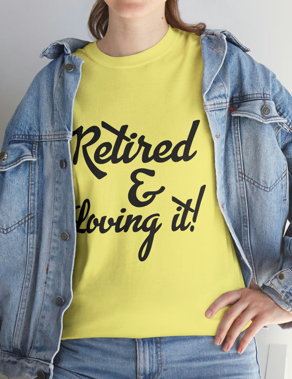 Retirement (Front and Back) with Retirement Poem - Unisex Heavy Cotton Tee