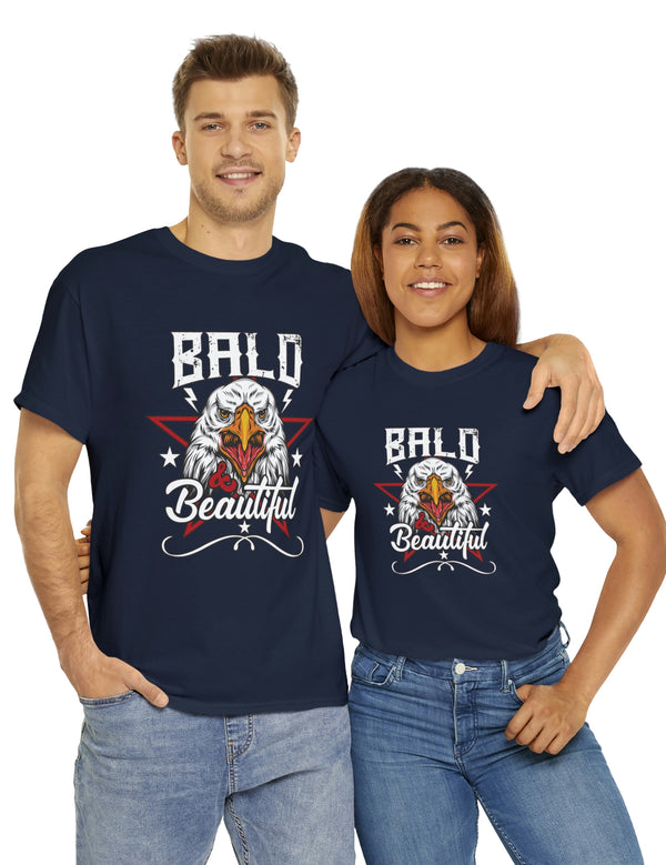 Bald and Beautiful American Bald Eagle - Unisex Heavy Cotton Tee