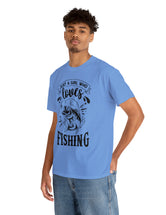 Just a Girl who loves Fishing! Unisex Heavy Cotton Tee