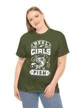 Reel Girls Fish! Unisex Heavy Cotton Tee