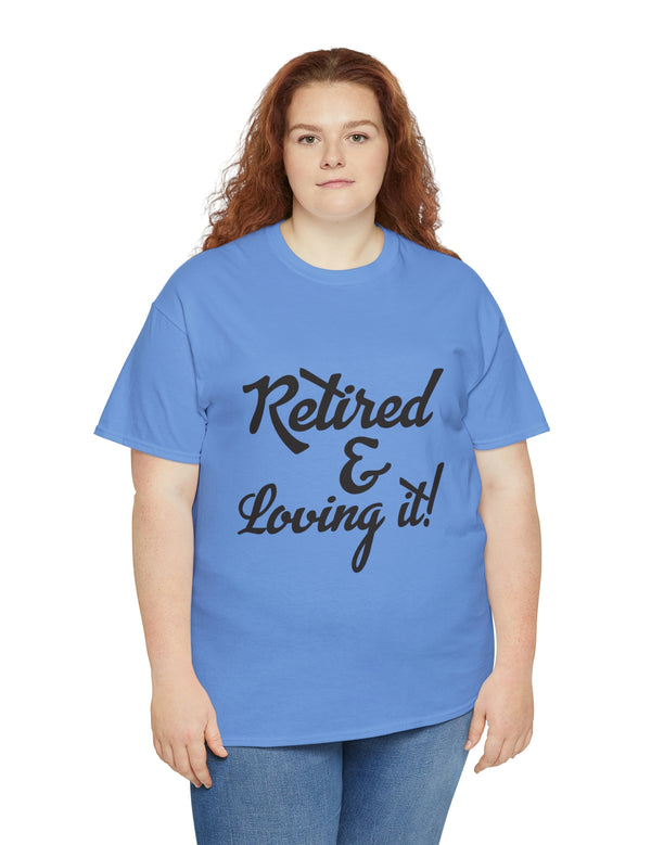 Retirement (Front and Back) with Retirement Poem - Unisex Heavy Cotton Tee