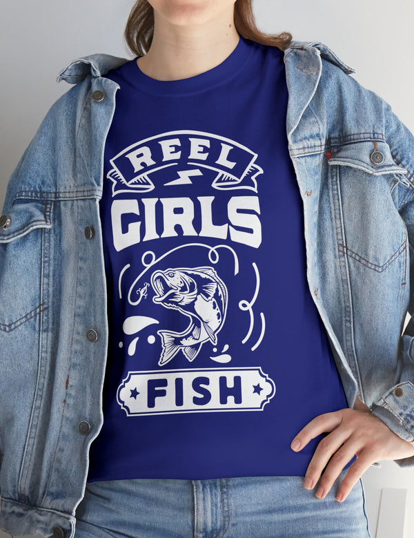 Reel Girls Fish! Unisex Heavy Cotton Tee