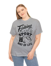 Fishing is not a sport. It's a way of life. This super comfy unisex tee comes in heavy cotton.