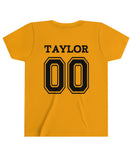 "Taylor" name on back of Youth Size Shirt.